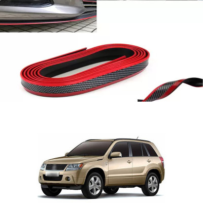 XZRTZ Rubber Car Bumper Guard(Red, Pack of 1, Universal For Car, Universal For Car)
