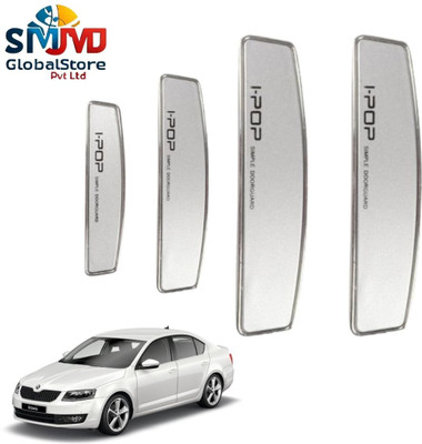 Smjmd Global Plastic Car Door Guard(Silver, Pack of 4, Skoda, Octavia)