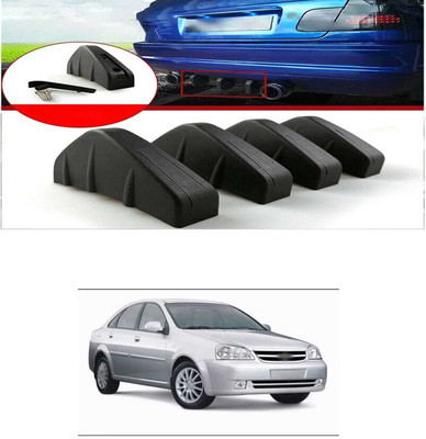 PRTEK Plastic Car Bumper Guard(Black, Pack of PACK OF 4, Chevrolet, Optra)