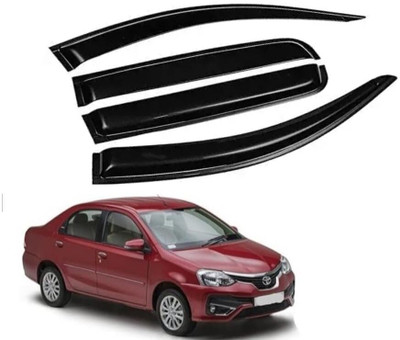 Tech Ginne Plastic Car Door Guard(Black, Pack of 4, Toyota, Etios)