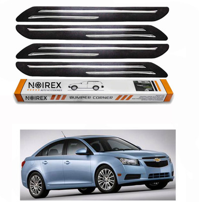 ZIMBER Rubber, Stainless Steel Car Bumper Guard(Black, Pack of Pack Of 4, Chevrolet, Cruze)