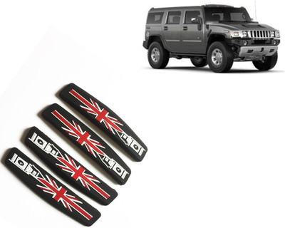 Selifaur Silicone, Rubber Car Door Guard(Black, Red, Pack of 4, HM, Hummer H2)