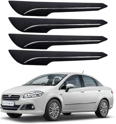 Oshotto Rubber Car Bumper Guard(Black, Pack of 4, Fiat, Linea)