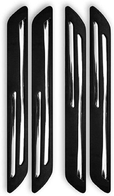 Mr fix Silver Plated, Rubber Car Bumper Guard(Black, Silver, Pack of 4, Maruti, Vitara Brezza LDi)