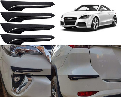 Selifaur Rubber Car Bumper Guard(Black, Pack of 4, BMW, 1 Series)