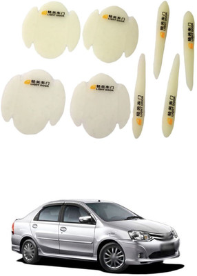PRTEK Plastic Car Door Guard(Green, Pack of 8, Toyota, Etios)