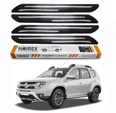 ZIMBER Rubber, Stainless Steel Car Bumper Guard(Black, Pack of Pack Of 4, Renault, Duster)