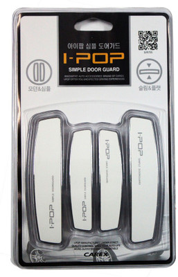 I Pop Plastic Car Door Guard(White, Pack of 4, Universal For Car, Universal For Car)