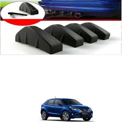 PRTEK Plastic Car Bumper Guard(Black, Pack of PACK OF 4, Toyota, Universal For Car)