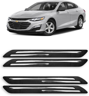 RWT Stainless Steel, Plastic Car Bumper Guard(Black, Silver, Pack of 4, Chevrolet, Cruze)