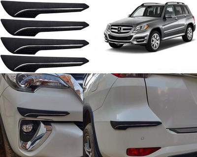 Selifaur Rubber Car Bumper Guard(Black, Pack of 4, Mercedes Benz, GLK-Class)