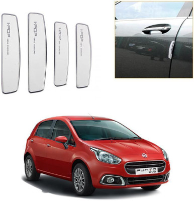arneja trading company Plastic, Carbon Steel Car Door Guard(White, Pack of 4, Fiat, Punto)