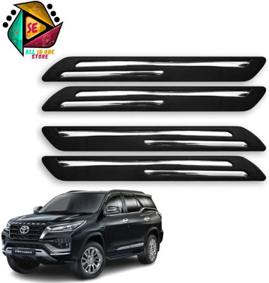 Sakshionline Rubber Car Bumper Guard(Black, Pack of 4, Toyota, Fortuner)