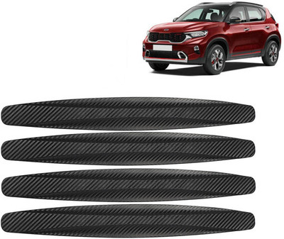 Selifaur Rubber Car Bumper Guard(Black, Pack of 4, Kia, Sonet)