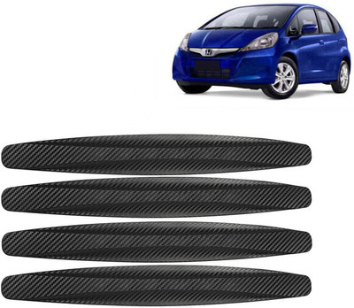 Selifaur Rubber Car Bumper Guard(Black, Pack of 4, Honda, Jazz)