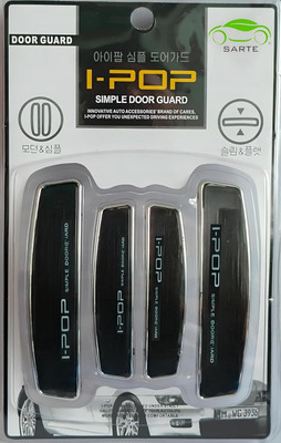 Edylinn Plastic Car Bumper Guard(Black, Pack of 4, Universal For Car, Universal For Car)