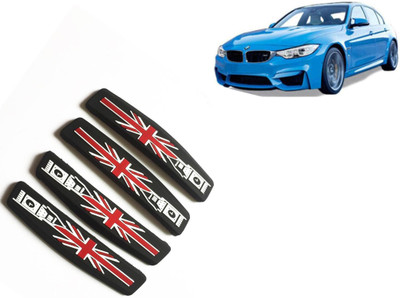 Selifaur Silicone, Rubber Car Door Guard(Black, Red, Pack of 4, BMW, 325i)