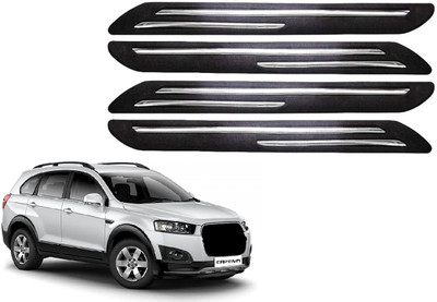 drivefusion Rubber Car Bumper Guard(Black, Pack of 1 Set Of 4, Chevrolet, Captiva)