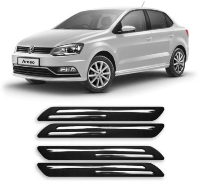 carsonia Rubber Car Bumper Guard(Black, Pack of 4, Volkswagen, Ameo 1.5 TDI Highline)