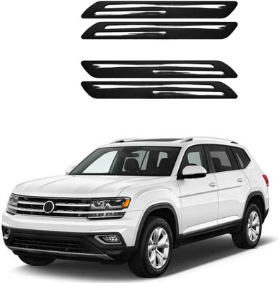 MOTORMANIA Rubber Car Bumper Guard(Black, Silver, Pack of 1, Volkswagen, Universal For Car)