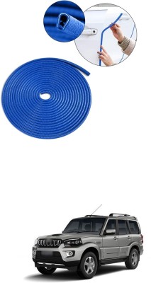 GONAMA Stainless Steel, Plastic Car Door Guard(Blue, Pack of 1, Nissan, Universal For Car)