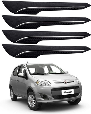 Oshotto Rubber Car Bumper Guard(Black, Pack of 4, Fiat, Palio)