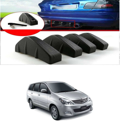 PRTEK Plastic Car Bumper Guard(Black, Pack of PACK OF 4, Toyota, Innova)