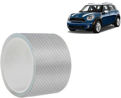 Selifaur Plastic Car Door Guard(White, Silver, Pack of 1, Mini, Countryman)