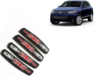 Selifaur Silicone, Rubber Car Door Guard(Black, Red, Pack of 4, Volkswagen, Touareg)