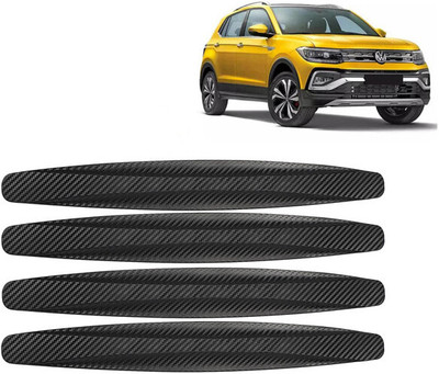 Selifaur Rubber Car Bumper Guard(Black, Pack of 4, Volkswagen, Universal For Car)