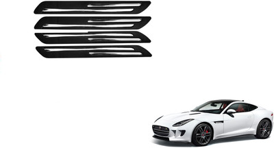 FORSONS Rubber Car Bumper Guard(Black, Pack of 4 pcs Double Chrome Bumper Protector, NA, NA)