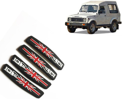 Selifaur Silicone, Rubber Car Door Guard(Black, Red, Pack of 4, Maruti, Gypsy)