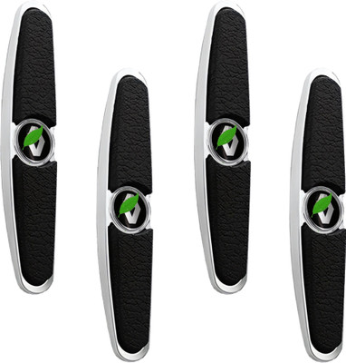Pivdo Silicone, Steel Car Door Guard(Black, Pack of 4, Renault, Kiger, Triber RXE, Duster, Kwid, Pulse, Lodgy)
