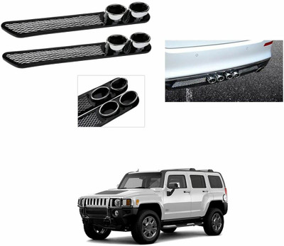 PROEDITION Plastic, Stainless Steel, Microfibre Car Bumper Guard(Black, Pack of 2, GM, Hummer H3)