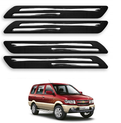 ROSHNEER ENTERPRISES Rubber Car Bumper Guard(Black, Pack of 4 PCS, Chevrolet, Tavera)