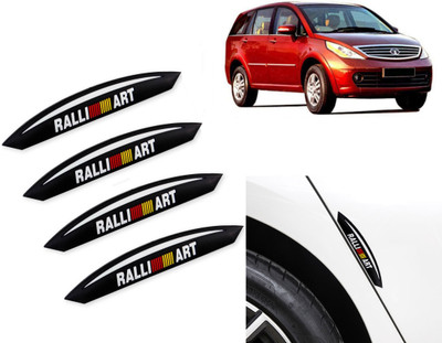 Selifaur Rubber, Silicone Car Door Guard(Black, Red, Pack of 4, Tata, Aria)