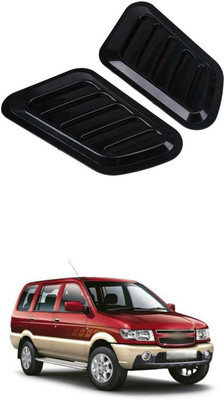 PRTEK Plastic Car Bumper Guard(Black, Pack of 4, Chevrolet, Tavera)