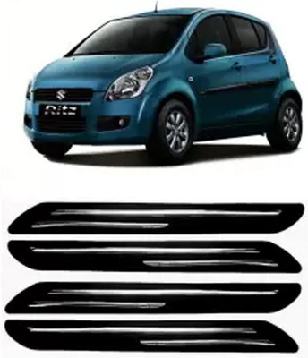 GS Grow n Shine Rubber Car Bumper Guard(Black, Silver, Pack of 4, Maruti, Ritz)