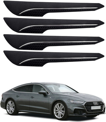 Oshotto Rubber Car Bumper Guard(Black, Pack of 4, Audi, A7)