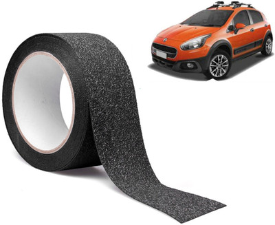 Selifaur Plastic Car Door Guard(Black, Pack of 1, Fiat, Avventura)