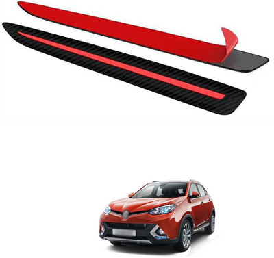 XZRTZ Plastic Car Bumper Guard(Black, Red, Pack of 1, Universal For Car, NA)
