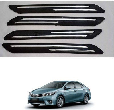 LOVMOTO Plastic Car Bumper Guard(Black, Pack of 4, Toyota, Corolla Altis)