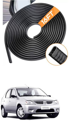PRTEK Rubber Car Door Guard(Black, Pack of 1, Mahindra, Logan)