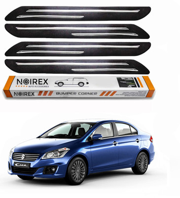 ZIMBER Rubber, Stainless Steel Car Bumper Guard(Black, Pack of Pack Of 4, Universal For Car, Celerio)
