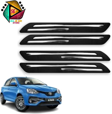 Sakshionline Rubber Car Bumper Guard(Black, Pack of 4, Toyota, NA)