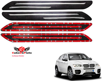 CuboDePlato Rubber Car Bumper Guard(Black, Pack of 4, BMW, X5)