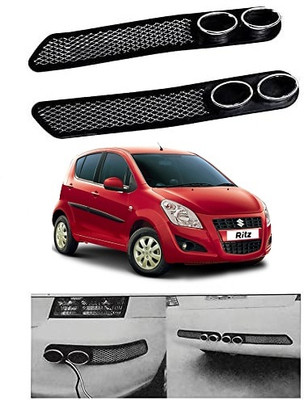 SLSHILPA Plastic Car Bumper Guard(Black, Pack of 2, Maruti, Ritz)
