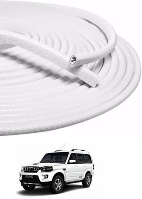 FKOK Rubber, PTFE (Non-stick) Car Door Guard(White, Pack of 1, Mahindra, Scorpio)
