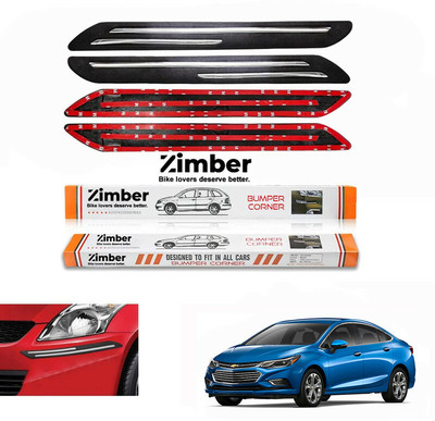 NOIREX Rubber, Stainless Steel Car Bumper Guard(Black, Pack of Pack Of 4, Chevrolet, Cruze)
