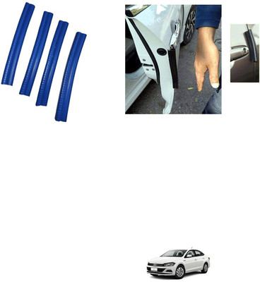 PRTEK Aluminium, Rubber Car Door Guard(Blue, Pack of 4, Hyundai, Universal For Car)